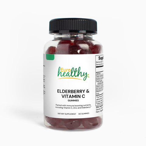 Sureau & Vitamine C Gummies |  Elderberry & Vitamin C Gummies Euro Healthy