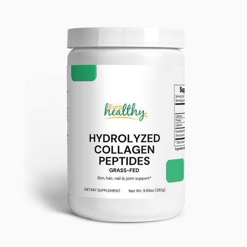 Peptides de collagène hydrolysé nourri à l'herbe |  Grass-Fed Hydrolyzed Collagen Peptides Euro Healthy